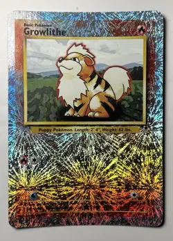 2002 Pokemon TCG Lengendary Collection Growlithe Reverse Holo 45/110 Card NM - Image 4