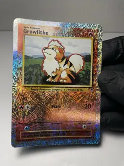 2002 Pokemon TCG Lengendary Collection Growlithe Reverse Holo 45/110 Card NM - Image 5