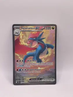 2025 Pokemon TCG Salamence ex 187/159 Sv09: Journey Together Holo Secret Rare - Image 1