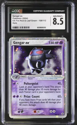 CGC 8.5 Gengar ex 2004 EX Fire Red & Leaf Green 108/112 Holo Pokemon Card - Image 1