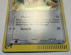 Pokemon Meowth Holo E-Reader 013 Black Star Promo Holo Vintage Near Mint - Image 2