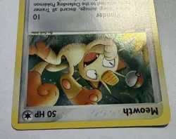 Pokemon Meowth Holo E-Reader 013 Black Star Promo Holo Vintage Near Mint - Image 3