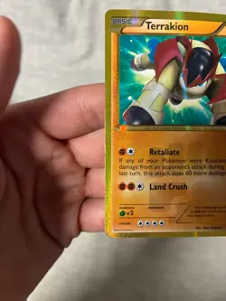 Pokemon TCG Shiny Terrakion 151/149 Boundaries Crossed, Black & White era (DMG) - Image 2