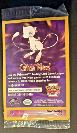 Pokemon Mewtwo Catch Mew Promo - Sealed WotC League Black Star - Vintage 1999 - Image 1