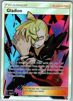 Gladion (Full Art) 109/111 SM - Crimson Invasion - Pokemon Card - NM - Image 1