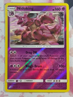 POKEMON TCG NIDOKING REVERSE HOLO 59/181 TEAM UP NM/MINT - Image 1