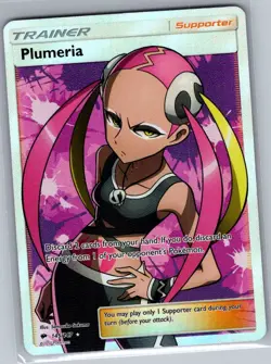 Plumeria (Full Art) 145/147 SM - Burning Shadows - Pokemon Card - NM - Image 1