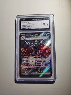 Pokemon TCG Charizard ex 074 (2024) Black Star Promo Paldean Fates Tin CGC 9.5 - Image 1