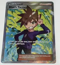 Blue's Tactics Full Art 231/236 SM Unified Minds Holo Near Mint Pokemon TCG - Image 1