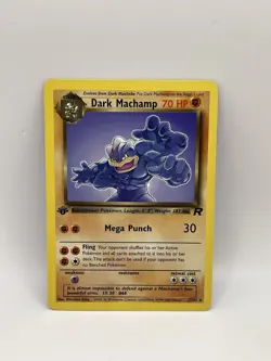 Dark Machamp First Edition 27/82 Pokemon TCG Light Play LP Non Holo - Image 1