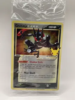 Greninja Gold Star Holo Promo SWSH144 Celebrations Black Star Pokemon SEALED (A) - Image 1