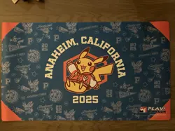 Pokemon World Championships 2025 Anaheim Pikachu Playmat Anaheim Exclusive NEW - Image 1