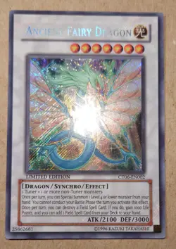 YUGIOH Secret Rare Ancient Fairy Dragon CT06-EN002 - Image 1
