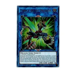 Triple Burst Dragon Yu-Gi-Oh! EXFO-EN044 1st Ultra Rare - Image 1