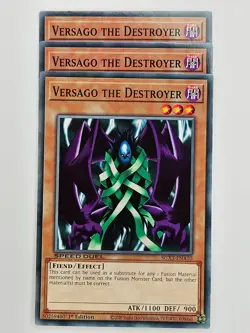 Yu Gi Oh - 3x SGX3-ENA10 Versago The Destroyer - Common - Image 1
