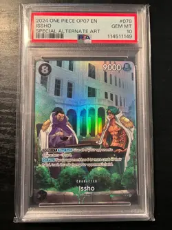 2024 One Piece ISSHO OP07 SP Alternate Art OP03-078 PSA 10 Gem Mint! - Image 1