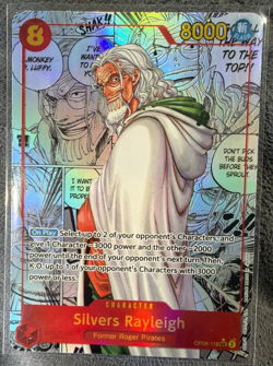 Silvers Rayleigh Manga Alt Art English OP08-118 Two Legends - Image 1