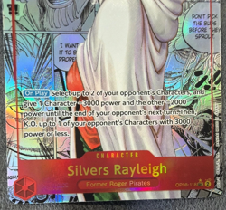 Silvers Rayleigh Manga Alt Art English OP08-118 Two Legends - Image 4