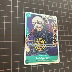 One Piece TCG Trafalgar Law English Super Pre-Release Card ST02-009 Mint/NM - Image 2