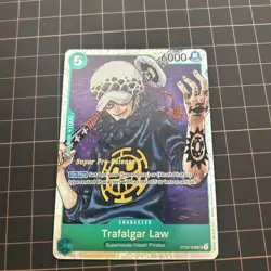 One Piece TCG Trafalgar Law English Super Pre-Release Card ST02-009 Mint/NM - Image 4