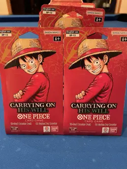 One Piece OP-13 Carrying on His Will Sleeved Booster Pack Lot of 47 - Image 2