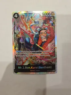 Mr.2.Bon.Kurei (Bentham) OP14-091 One Piece TCG The Azure Sea's Seven SR NM - Image 1