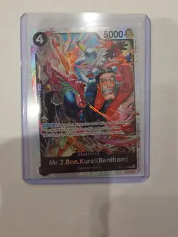 Mr.2.Bon.Kurei (Bentham) OP14-091 One Piece TCG The Azure Sea's Seven SR NM - Image 3