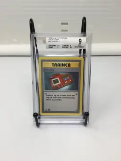 Pokedex 87/102 Pokemon 1999 Base 1st Edition Shadowless Thick Stamp Beckett 9 - Image 1