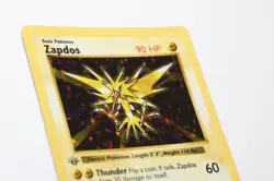 Pokemon TCG Zapdos 16/102 1st Edition Shadowless Holo, Thick Stamp! - Image 1