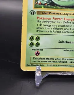 1999 Pokemon Base Set 🥇 1st Edition 🌺 Venusaur #15, THICK STAMP 🎁🎄 - Image 3