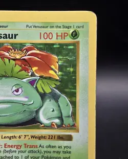 1999 Pokemon Base Set 🥇 1st Edition 🌺 Venusaur #15, THICK STAMP 🎁🎄 - Image 5