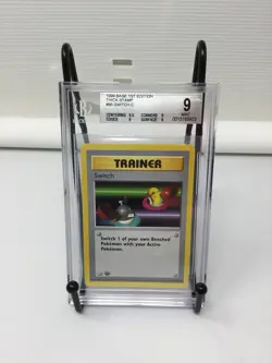 Switch 95/102 Pokemon 1999 Base 1st Edition Shadowless Thick Stamp Beckett 9 - Image 1