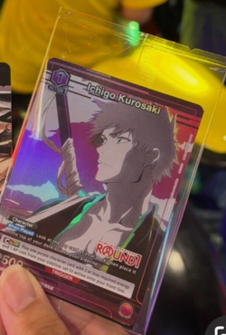 NEW Round 1 x Bleach Ichigo Kurosaki Union Arena Sealed Promo Card - Image 1