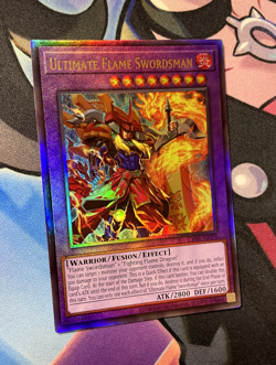 Ultimate Flame Swordsman CR08-AE076 Ultimate Rare AE NM YuGiOh Card - Image 4
