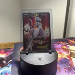 Pokemon Mewtwo EX TCG Full Art Ultra Rare Card Breakthrough 158/162 - Image 1