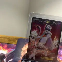 Pokemon Mewtwo EX TCG Full Art Ultra Rare Card Breakthrough 158/162 - Image 2