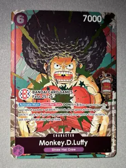 Monkey.D.Luffy (BANDAI Card Games Fest 25-26) OP07-073 One Piece Promotion Cards - Image 1