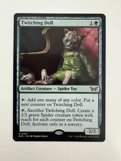 Twitching Doll MTG Magic the Gathering Card NM Near Mint DSK - Image 1