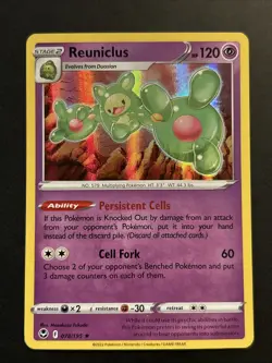 POKEMON TCG Card - Reuniclus 078/195 - Holo Rare - Silver Tempest - NM - Image 1