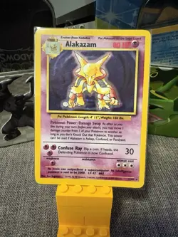 Alakazam Holo Rare Unlimited Card Pokemon TCG Base Set 1/102 - Image 1