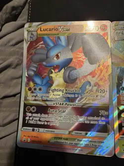 Pokemon Lucario VStar Jumbo , Leafeon VStar Jumbo & Hoopa V Jumbo Promo Cards - Image 2