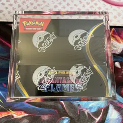 Pokemon Magnetic BOOSTER BOX Acrylic Case Pokemon Card Protective Display - Image 1