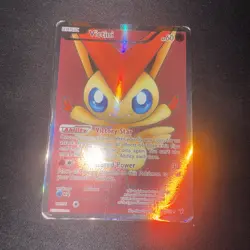 Pokemon TCG Victini Full Art Holo Card 98/101 BW Noble Victories READ - Image 1