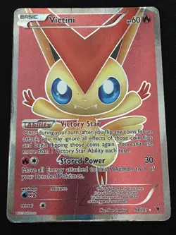 Pokemon TCG Victini Full Art Holo Card 98/101 BW Noble Victories READ - Image 2