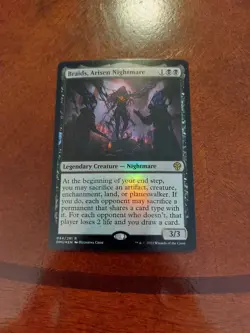 MTG Foil Braids, Arisen Nightmare Dominaria United Card 084 Near Mint Condition - Image 1