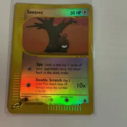 Pokemon Sentret 50HP 107/147 Aquapolis Reverse Holo Basic Common Card - Image 1