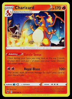 Pokemon Card - Charizard Vivid Voltage 025/185 Rare Non-Holo - Image 1