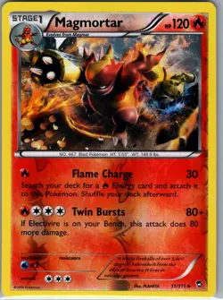 Magmortar 11/111 Reverse Holo XY - Furious Fists - Pokemon Card - NM - Image 1