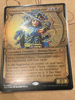 Admiral Brass, Unsinkable - Showcase/Foil MTG Lost Caverns Of Ixalan Pack Fresh! - Image 2