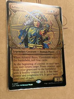 Admiral Brass, Unsinkable - Showcase/Foil MTG Lost Caverns Of Ixalan Pack Fresh! - Image 3